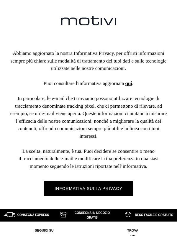 Tutte le novità sulla tua Privacy