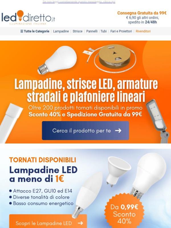 😲 Sono tornati! Lampadine, Strisce LED e molto altro fino al -40%