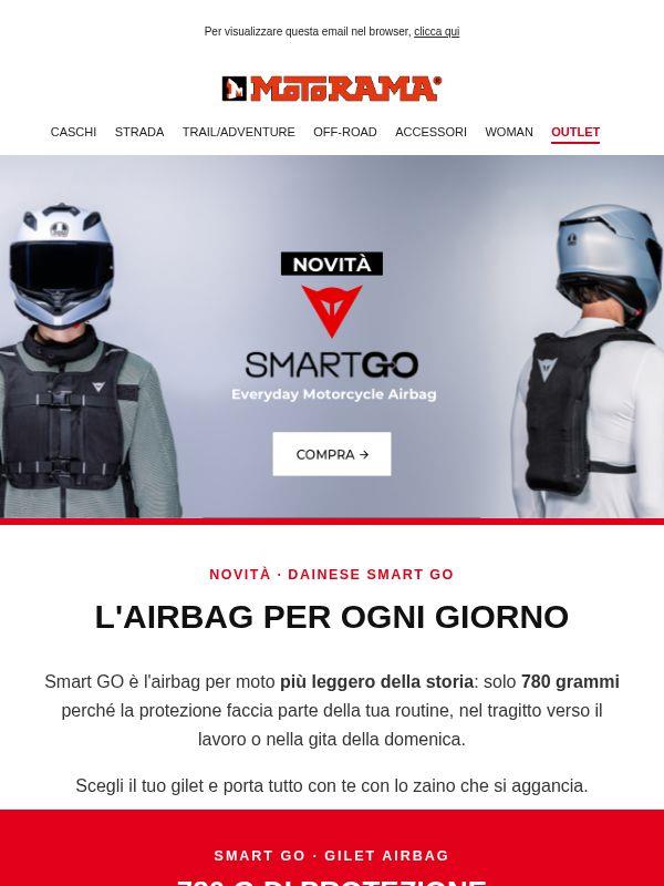 🛡️ Nuovo Dainese Smart GO, solo 780 g