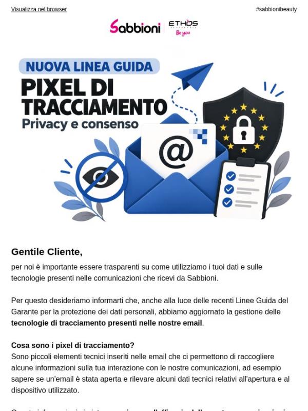 Tracking pixel - nuove linee guida del Garante Privacy