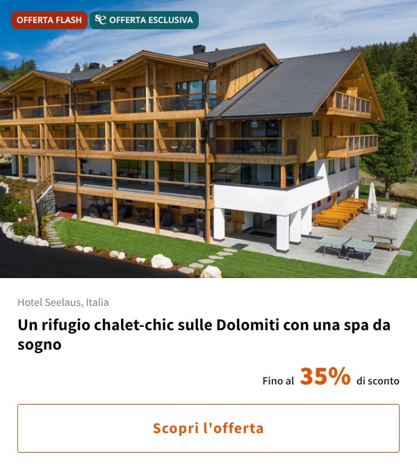 Un rifugio chalet-chic sulle Dolomiti con una spa da sogno