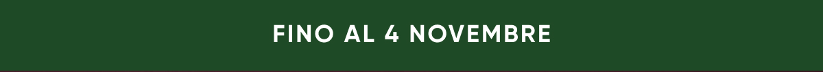 Fino al 4 novembre