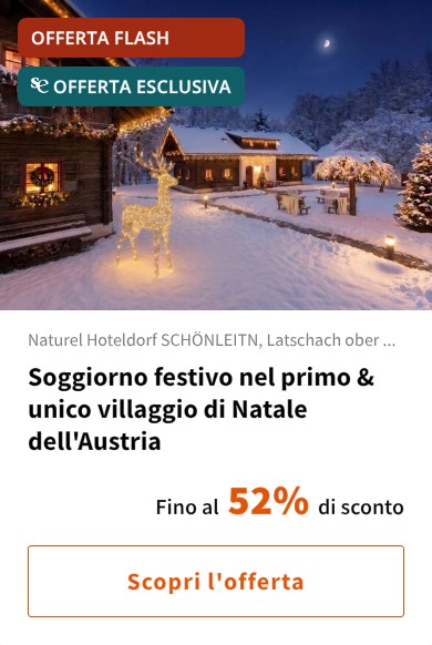 Soggiorno festivo nel primo &amp; unico villaggio di Natale dell'Austria