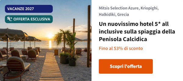 Un nuovissimo hotel 5* all inclusive sulla spiaggia della Penisola Calcidica