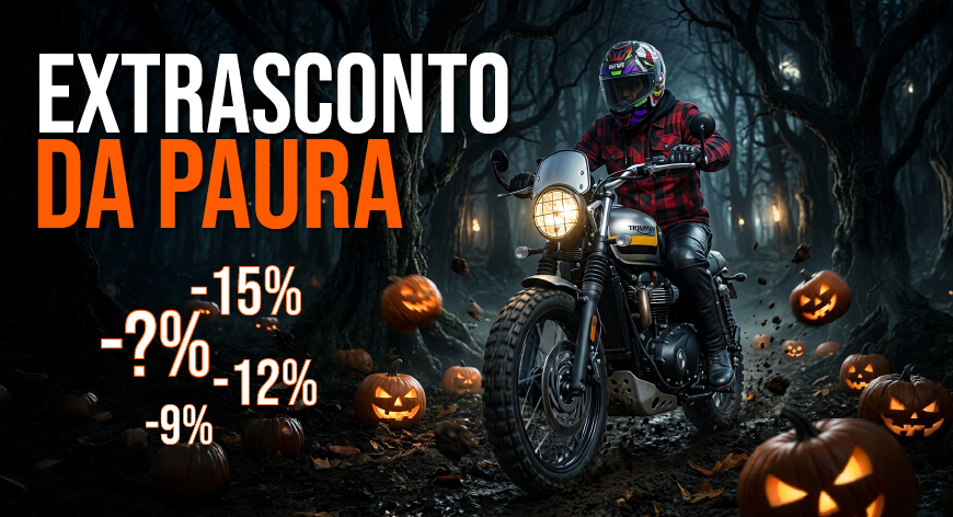 OutletMoto.eu - Halloween: extrasconto da paura su tutto con il codice HLW26