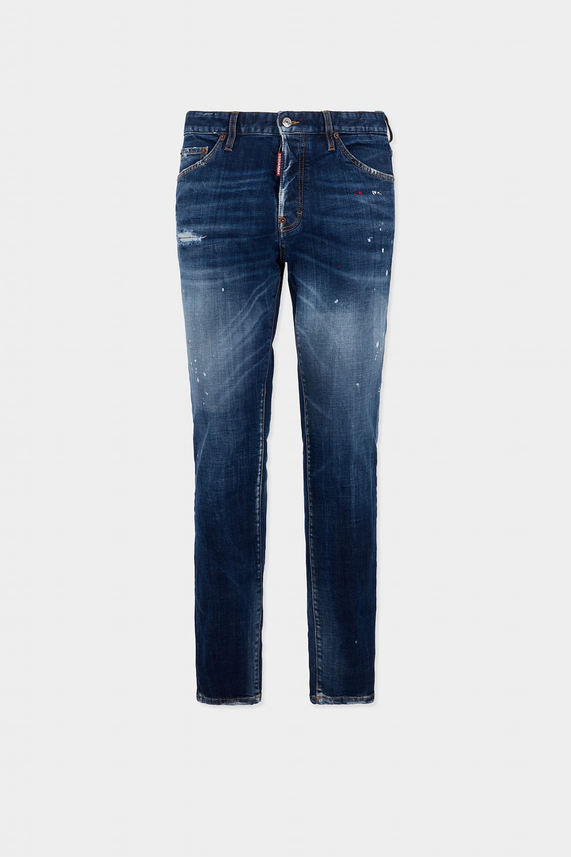 Medium Red Spot Wash Teddy Jeans