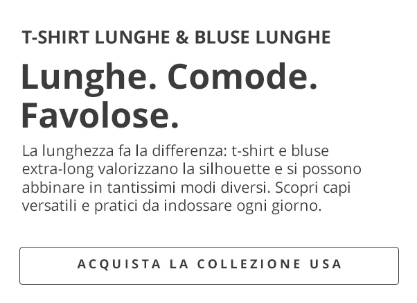 Longshirt e bluse lunghe per il tuo look casual preferito