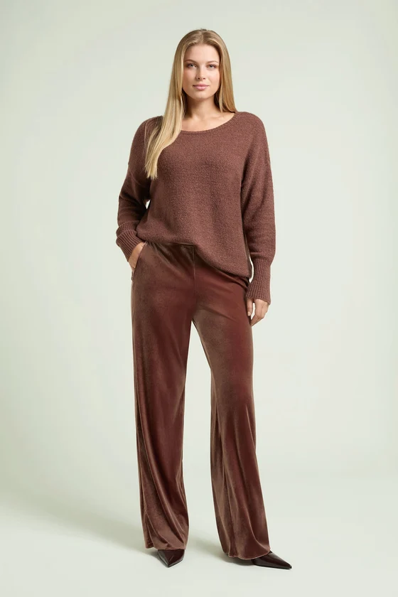 PANTALONI PULL-ON IN VELLUTO