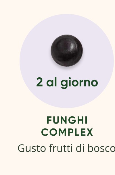 2 al giorno funghi complex Gusto frutti di bosco
