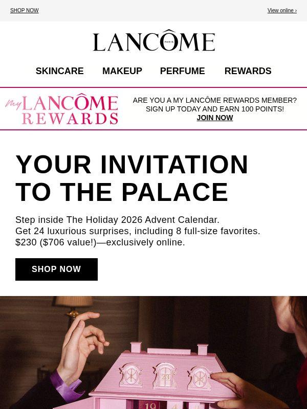 Your Invitation to the Lancôme Pink Palace 💌