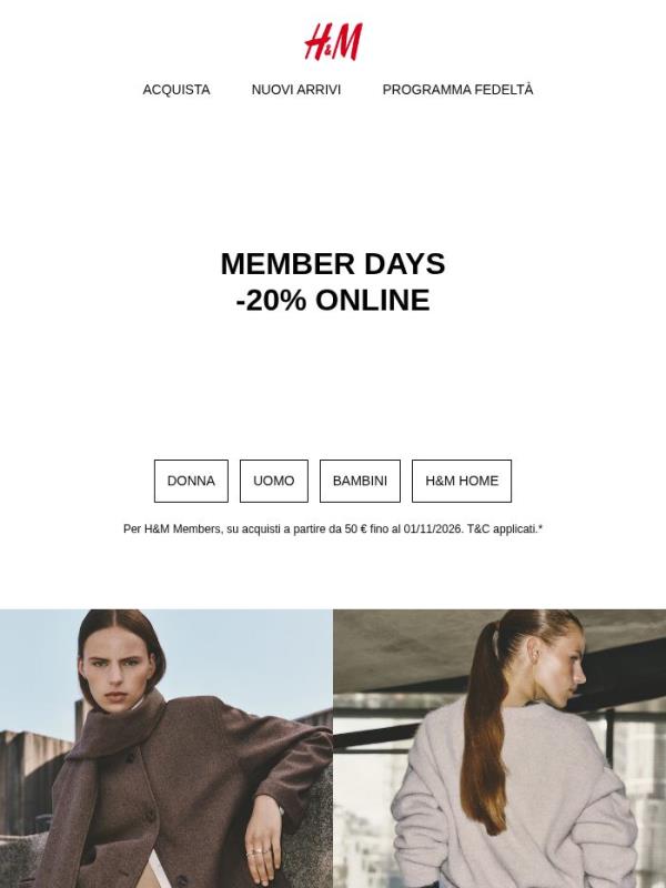 -20% online sui tuoi preferiti