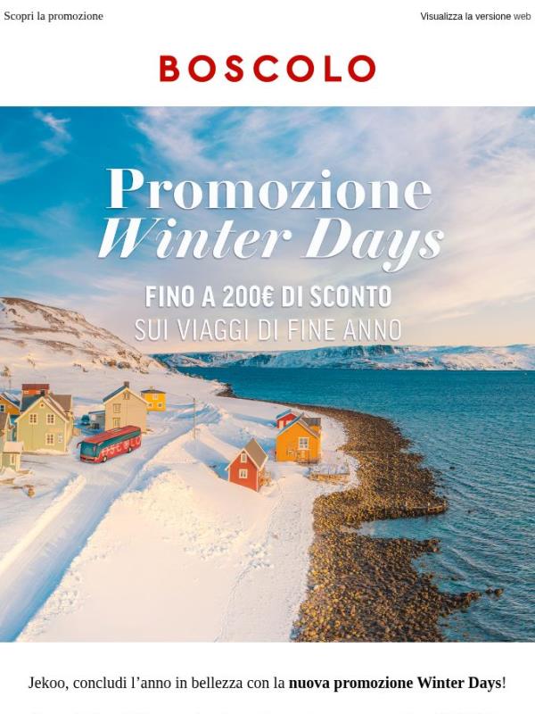 Fino a 200€ di sconto sui viaggi di fine anno