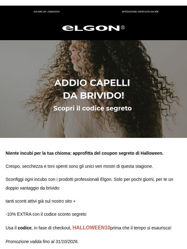 Addio capelli da brivido 👻