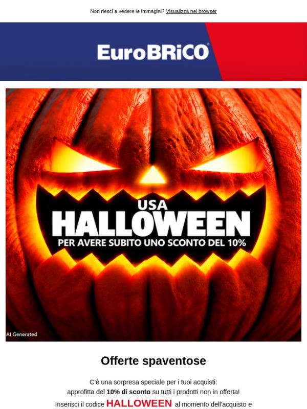 Risparmia il 10% con il codice HALLOWEEN!