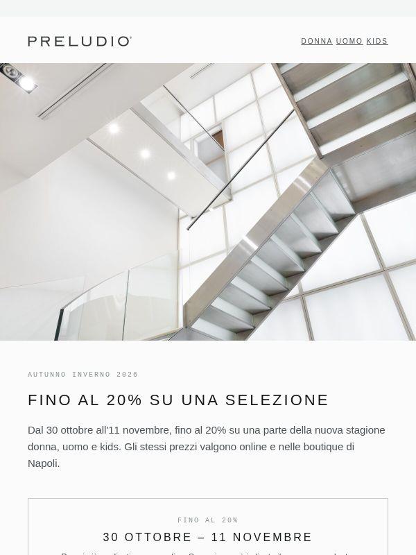 Autunno inverno 2026: fino al 20% su una selezione