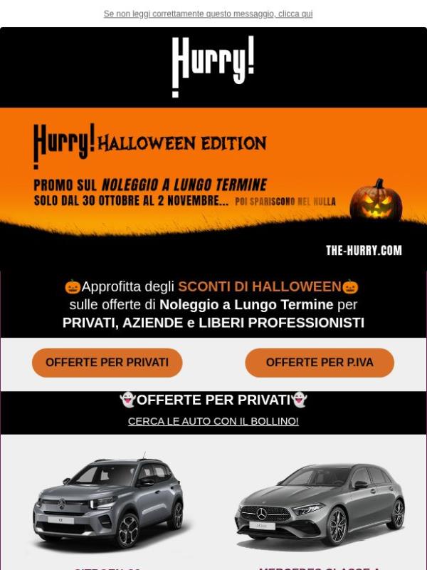 🎃È ARRIVATA LA PROMO DI HALLOWEEN 🚘 Super sconti sulle auto, solo fino al 02 Novembre! 👻