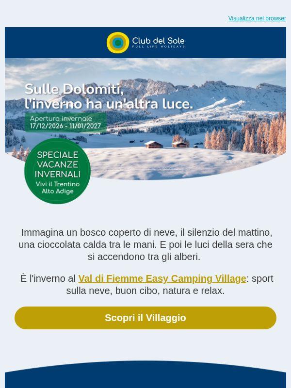 Ami le Dolomiti in inverno? Ti aspettiamo in Val di Fiemme🌲