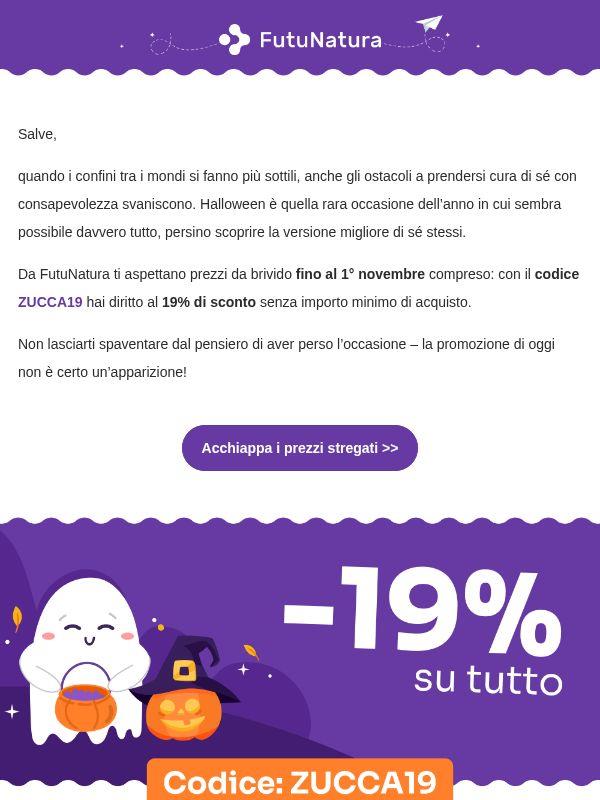 Buu! Sconti da brivido, risparmi da urlo 👻