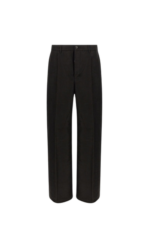 Pressed-Crease Trousers by Rick Owens