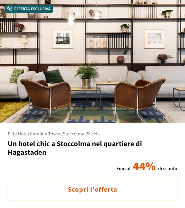 Un hotel chic a Stoccolma nel quartiere di Hagastaden