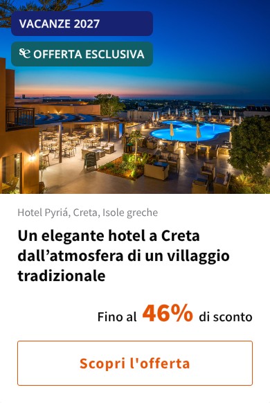Un elegante hotel a Creta dall%27atmosfera di un villaggio tradizionale