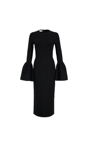 Bell sleeve midi dress