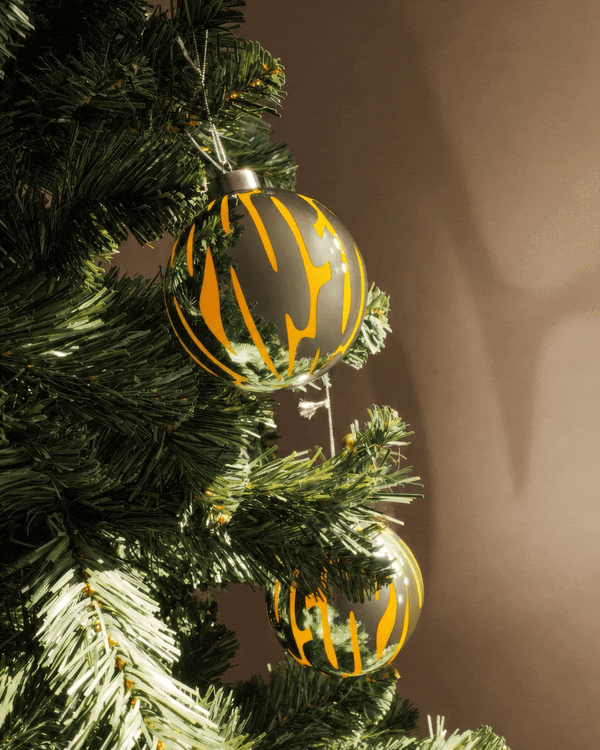 Palline di Natale Bark sull'albero