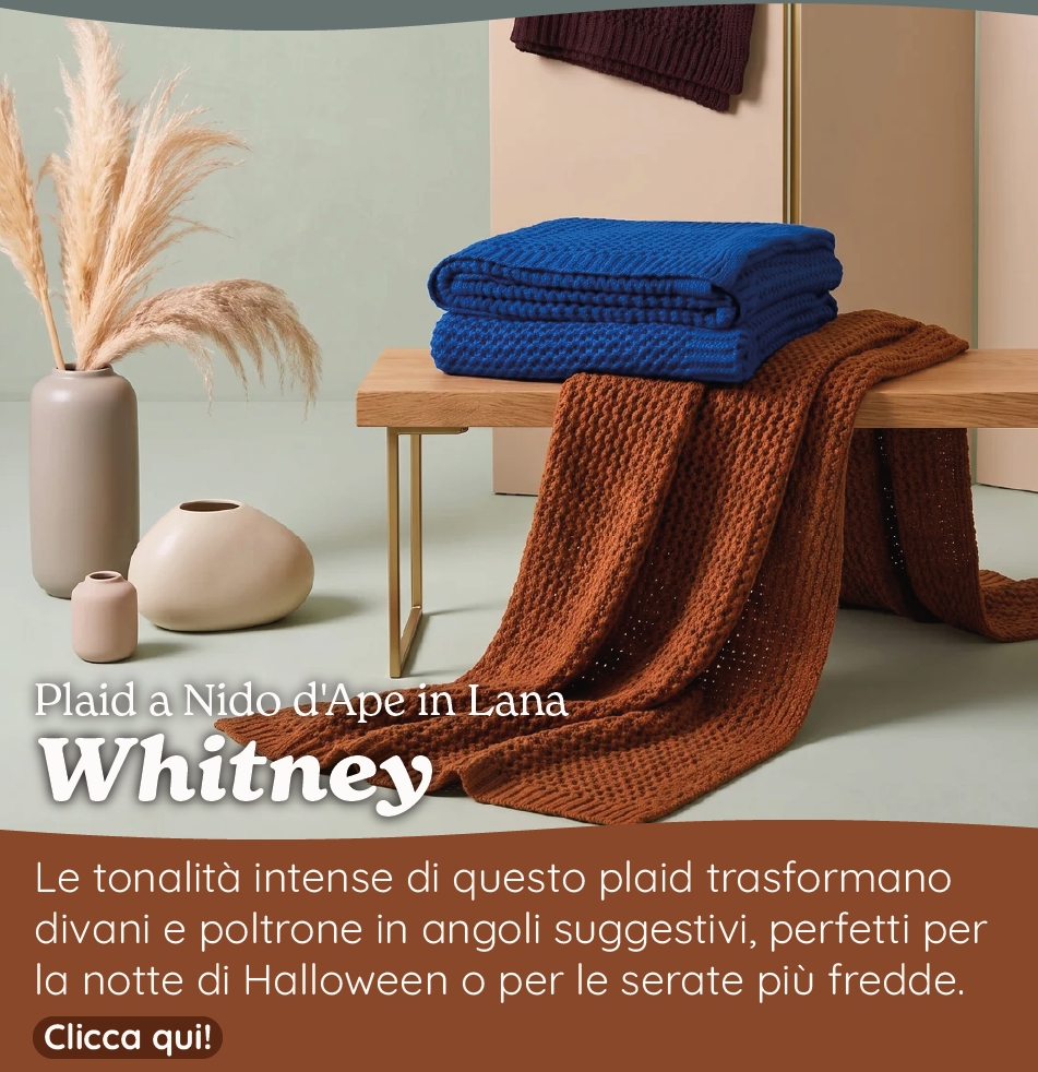 Plaid a Nido d'Ape in Lana - Whitney