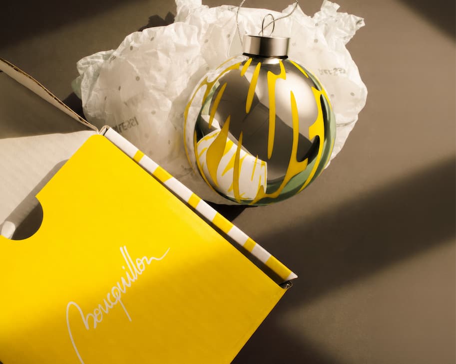 Pallina di Natale Bark e confezione regalo