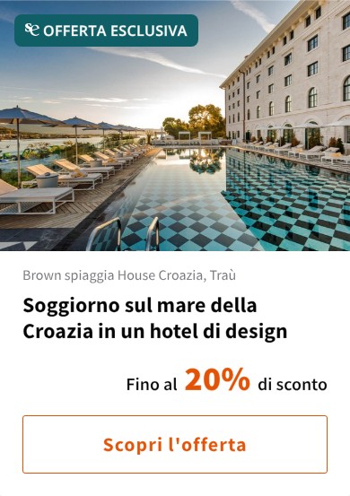 Soggiorno sul mare della Croazia in un hotel di design
