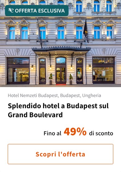 Splendido hotel a Budapest sul Grand Boulevard