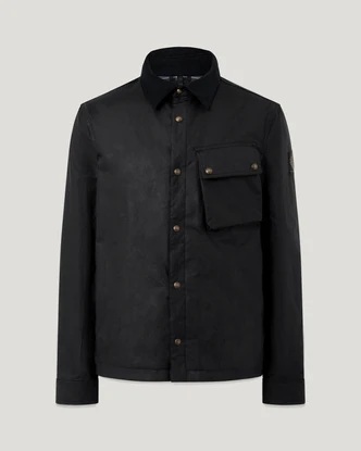 Giacca Ground in Cotone Cerato / Nero
