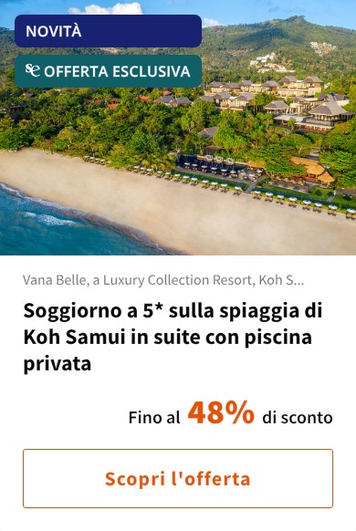 Soggiorno a 5* sulla spiaggia di Koh Samui in suite con piscina privata