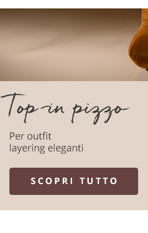 Top in pizzo per un elegante layering, acquista ora
