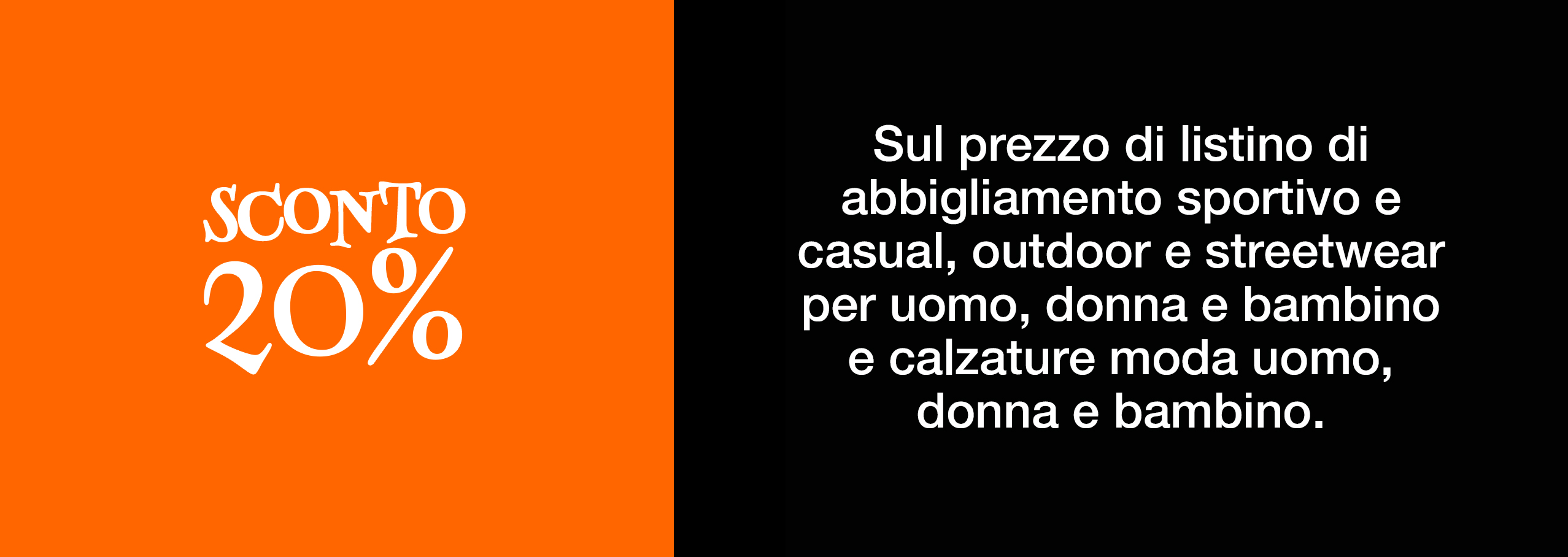 Sconto 20%
