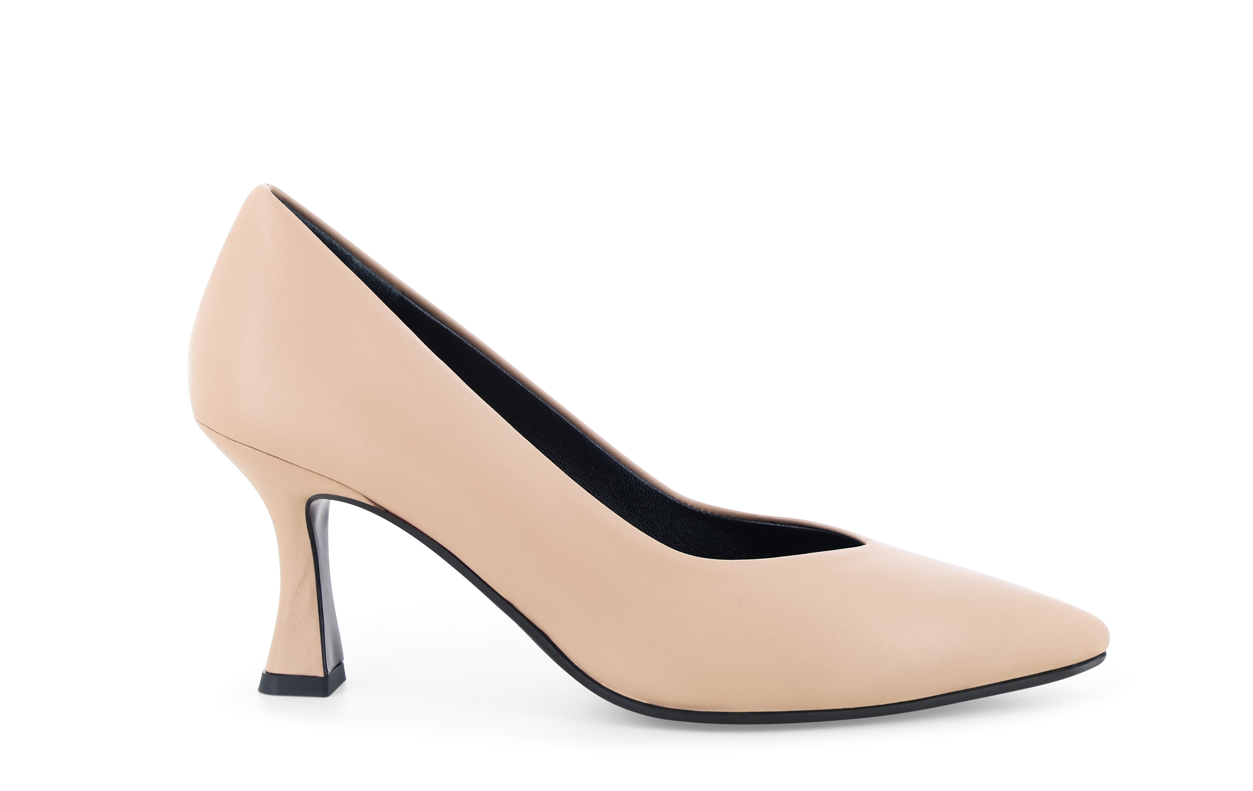 Décolleté donna in morbida nappetta beige fondotinta d5176q