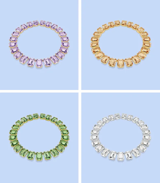 Collane Millenia Swarovski in 4 colori