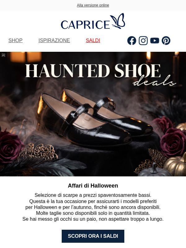 👻 Offerte di scarpe “haunted” a prezzi da brivido