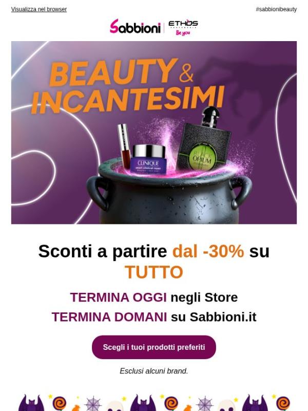 🎃Sconti dal -30% SU TUTTO