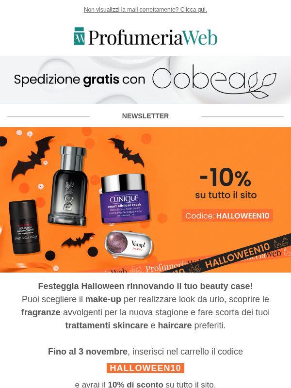 🎃 ULTIMI GIORNI: -10% su tutto il sito per Halloween!