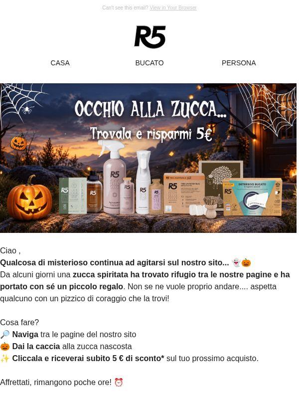 5€ per Te ... ma stanno per scappare 🎃
