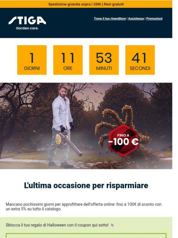 🎃 Ultimi giorni della Promo Flash di Halloween!
