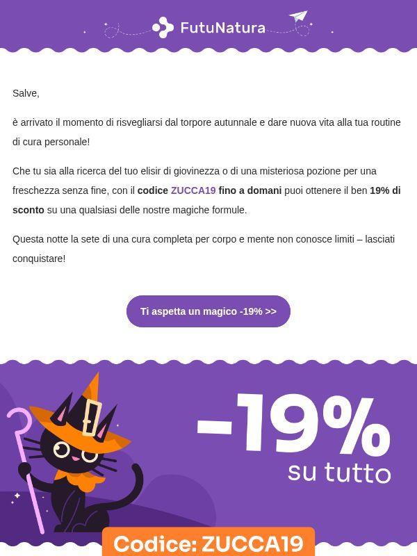 🧛🏻 19% di sconto che non morde
