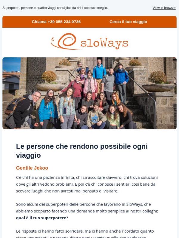Dietro le quinte di SloWays: conosci il nostro team!
