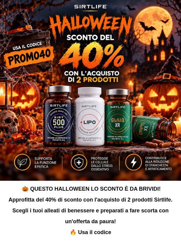 🎃 Halloween da paura: -40% sul tuo ordine!